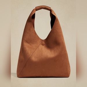 Banana Republic vegan suede slouch tote